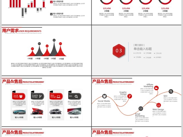 汽车行业4S店现代简约PPT