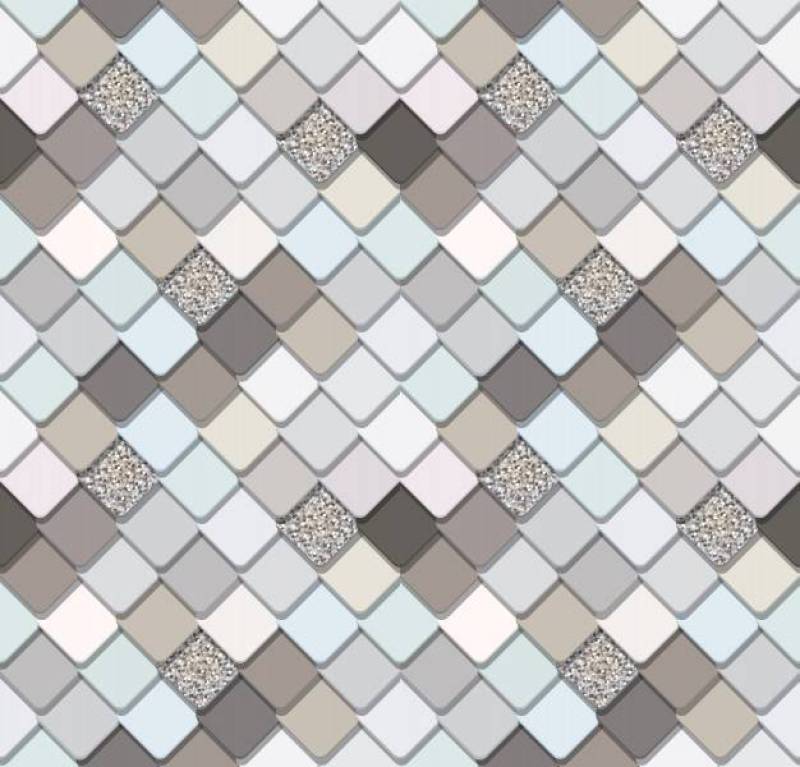Trendy mosaic seamless background