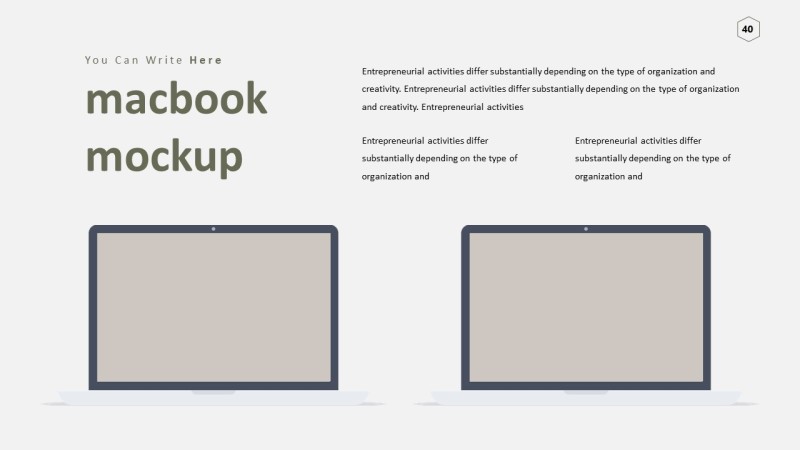 灰色样机展示PPT信息可视化图表40