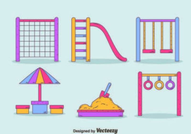 手拉的操场元素传染媒介