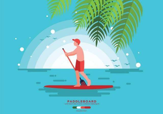  Paddleboard矢量