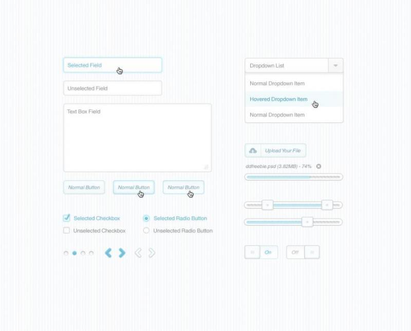 网页常用元素——PSD分层素材