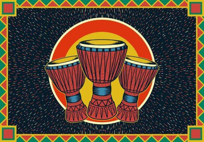 非洲鼓海报