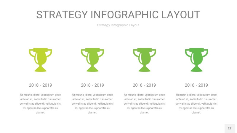 嫩绿色战略计划统筹PPT信息图22