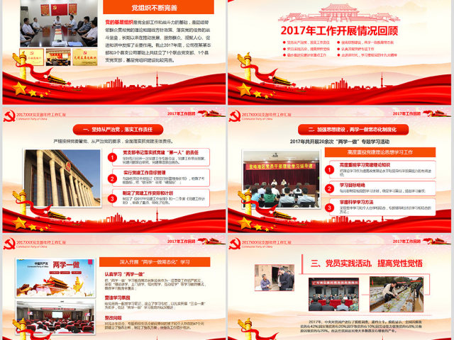 2018基层机关党支部党建工作总结ppt 2018基层机关党支部党建工作总结ppt