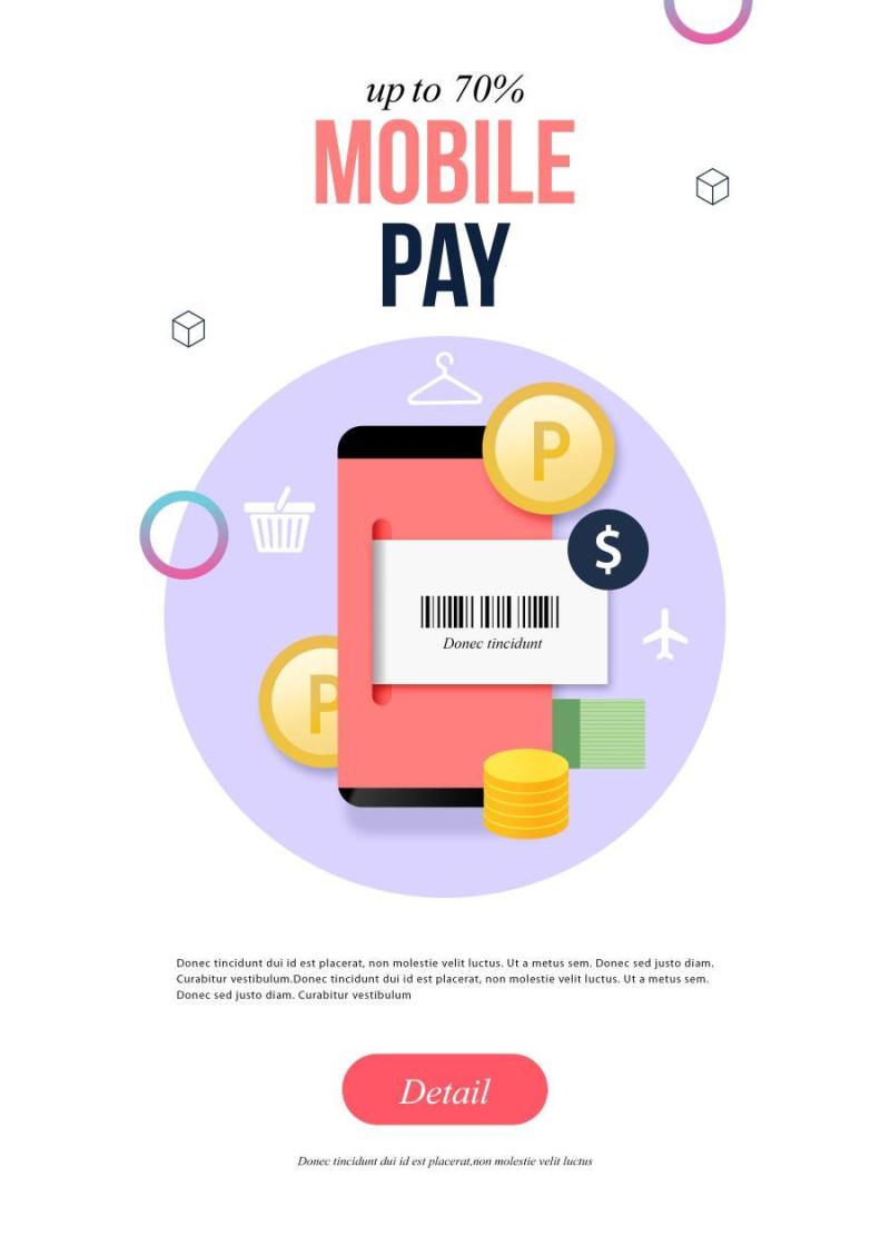 25款简约扁平电商促销活动专题H5页面优惠券移动支付礼盒PSD模板素材