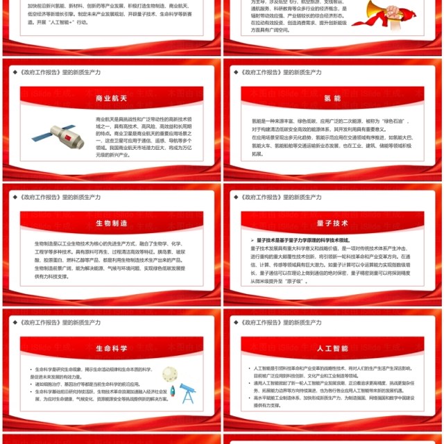 红金简约风话语中的新质生产力PPT模板 红金简约风话语中的新质生产力PPT模板
