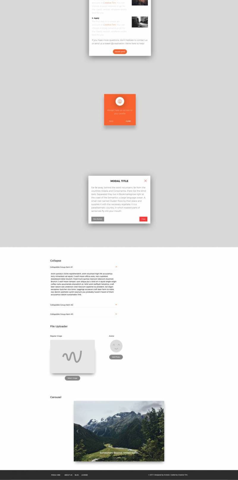 高级网络用户界面工具包，其中包含用于Sketch＆Photoshop的大量元素库，现在UI Kit PRO