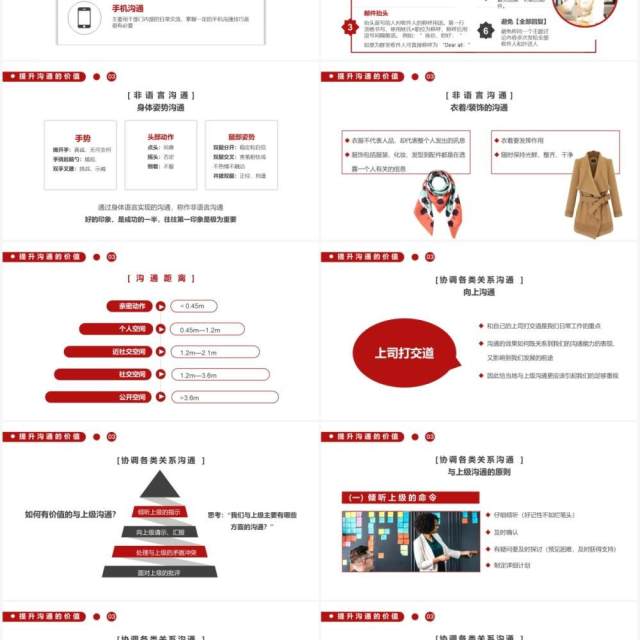 红色商务风有价值的沟通企业管理员工培训PPT模板 红色商务风有价值的沟通企业管理员工培训PPT模板