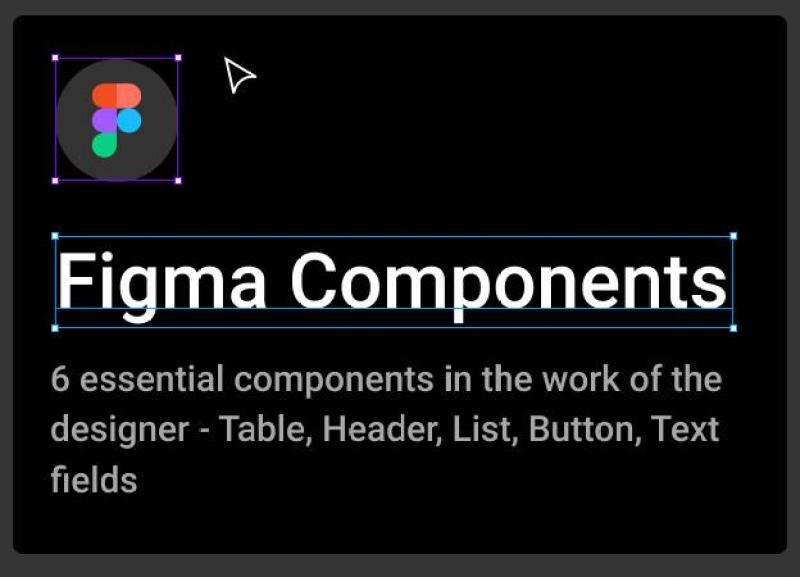 Figma组件元素Figma Components