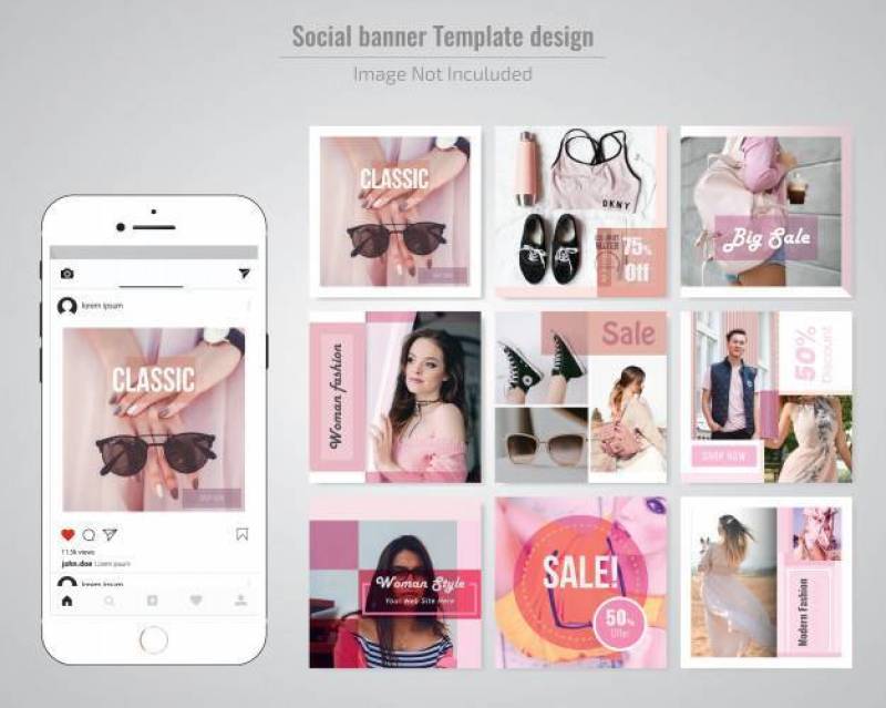 Fashion Discount Social Media Post Template