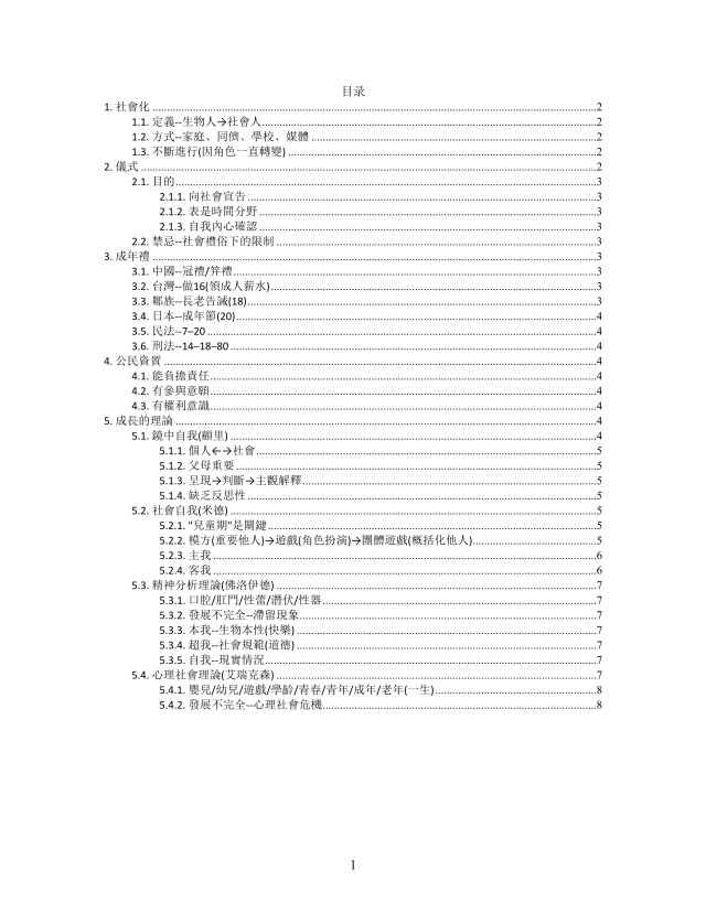 思维导图自我的成长XMind模板