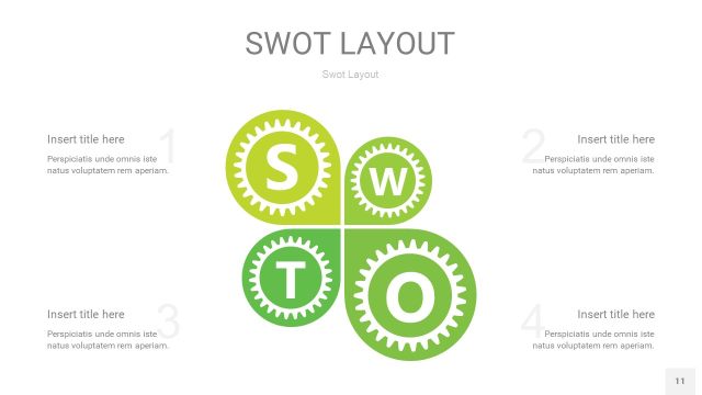 嫩绿色SWOT图表PPT11 嫩绿色SWOT图表PPT11