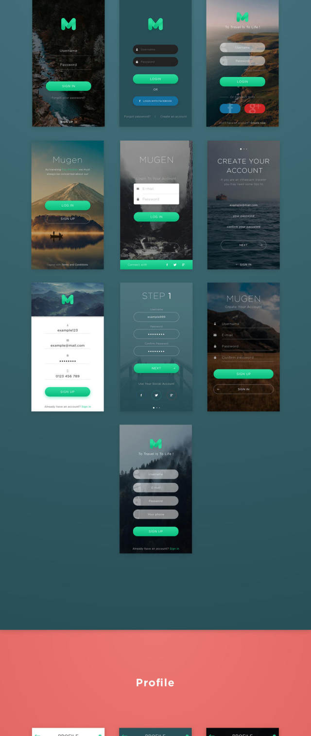 在Sketch&Adobe XD,Mugen iOS UI Kit中设计的80+ iOS移动应用UI工具包 在Sketch&Adobe XD,Mugen iOS UI Kit中设计的80+ iOS移动应用UI工具包