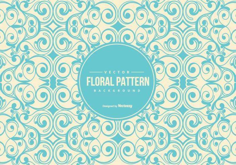 复古花卉图案背景