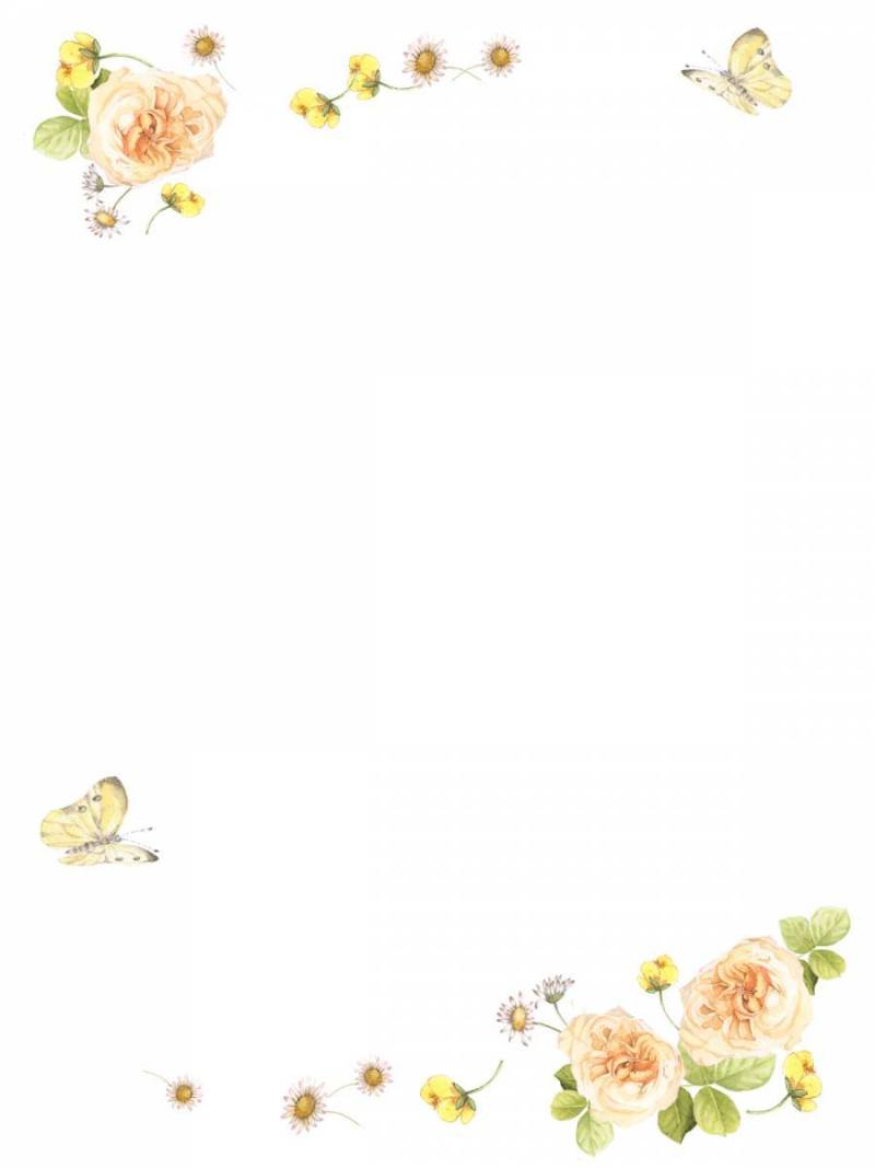 文具5 - 容易颜色玫瑰和野花