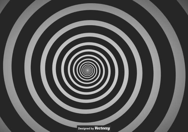 矢量黑色和白色的眩晕背景