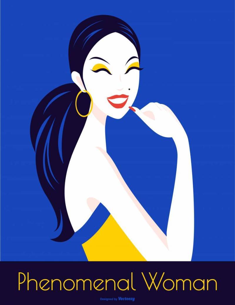 国际妇女节波普艺术矢量海报
