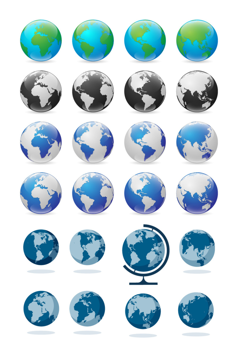 创意地球矢量元素素材