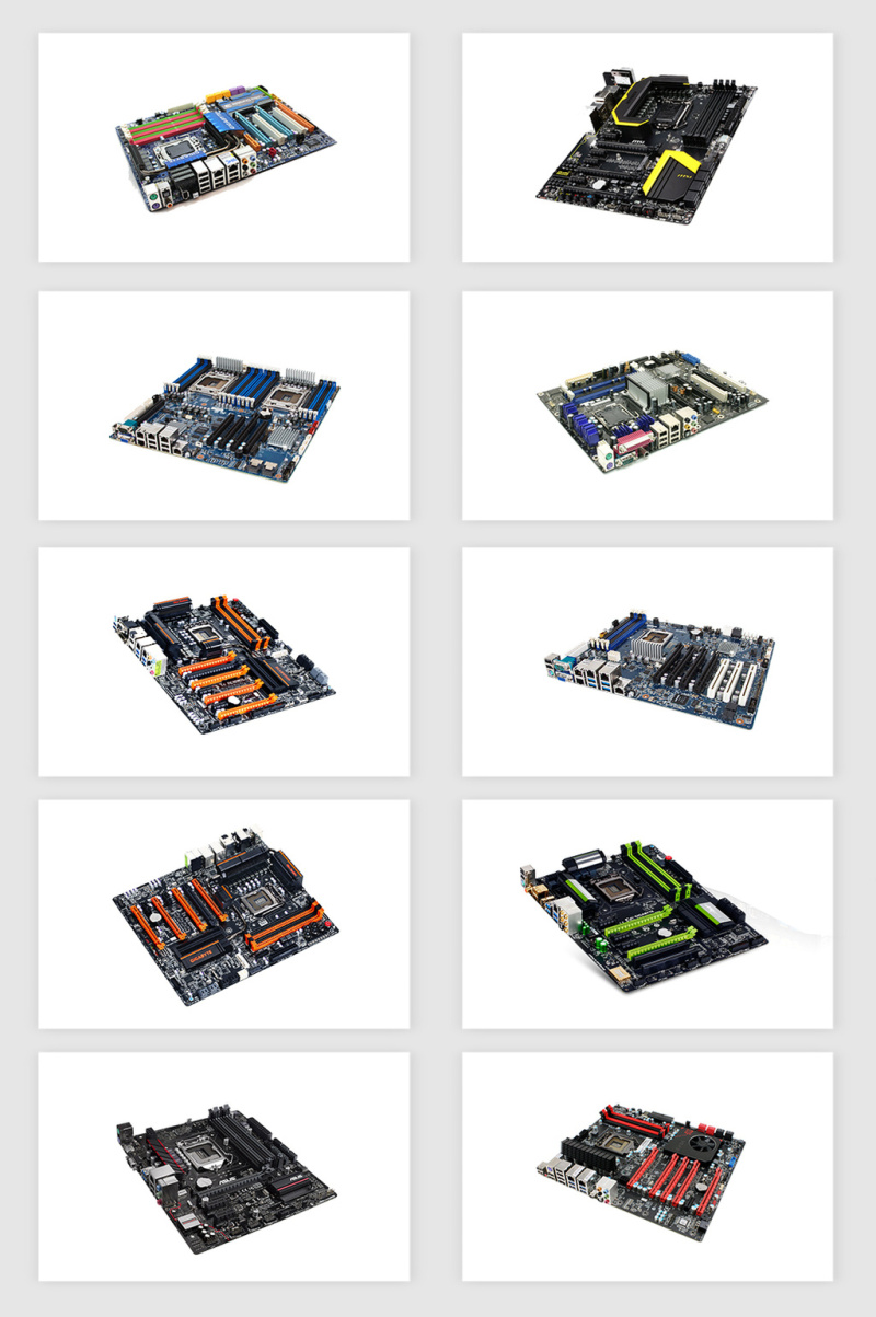 高清免抠电脑主机主板png素材