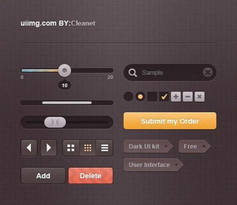 网页UI设计元素