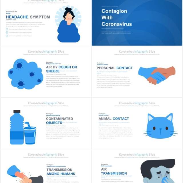 11套色系冠状病毒预防卫生医疗医用PPT素材Coronavirus - PowerPoint Infographics 11套色系冠状病毒预防卫生医疗医用PPT素材Coronavirus - PowerPoint Infographics