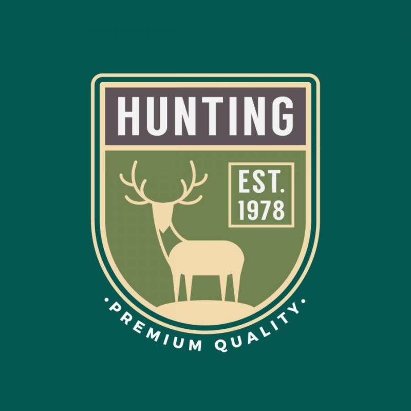 驯鹿徽章标志模板设计