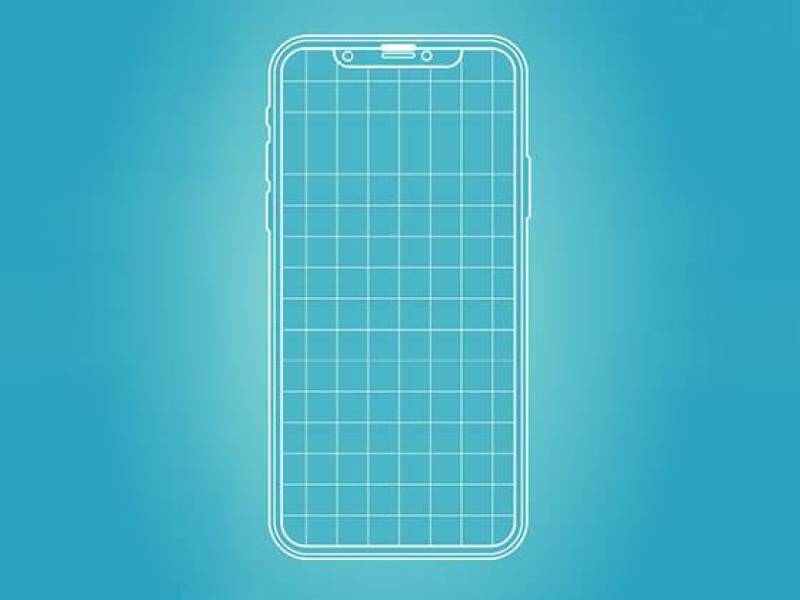 iPhone X 线框模板