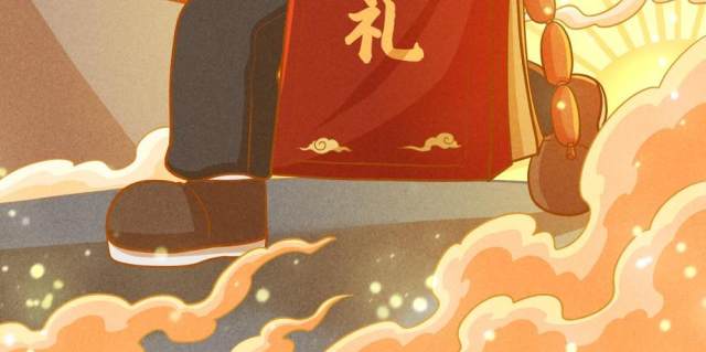 卡通手绘民国风新年春节年货节插画PSD大字报素材21 卡通手绘民国风新年春节年货节插画PSD大字报素材21