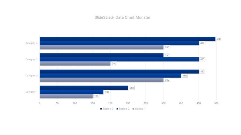 蓝色数据可视化PPT图表-17