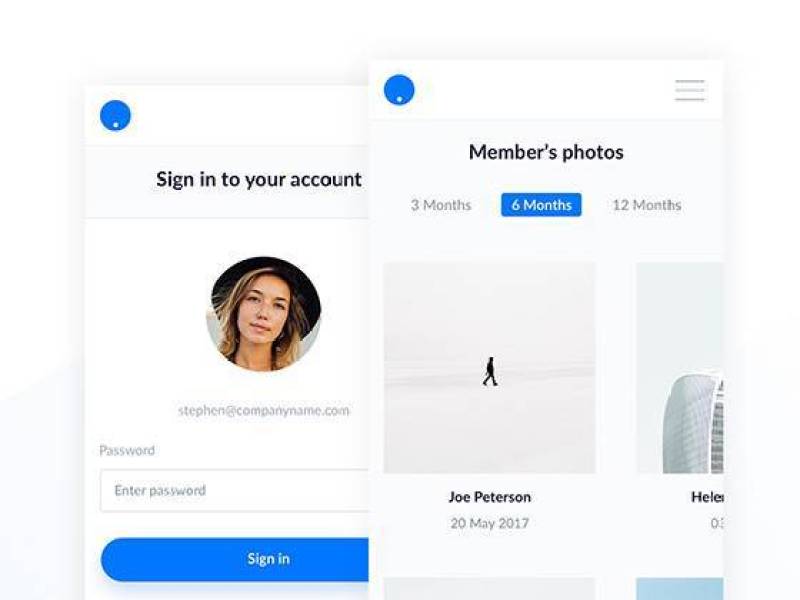 简约用户管理仪表板界面 简约用户管理仪表板界面