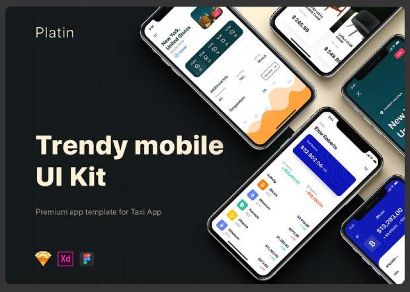 移动用户界面工具包Platin mobile UI Kit