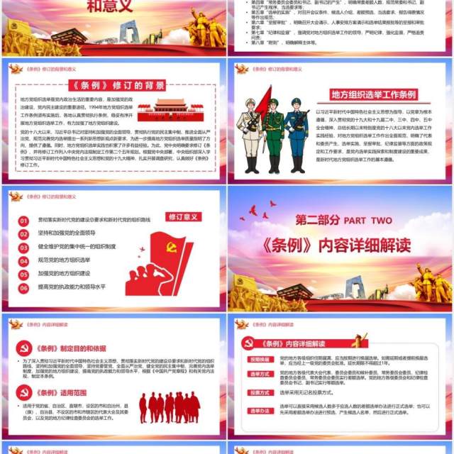 党政风学习解读地方组织选举工作条例PPT模板