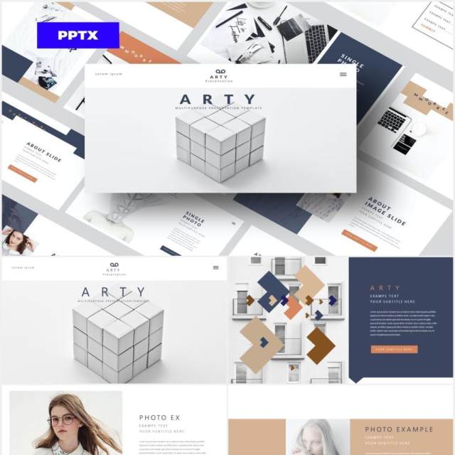创意艺术作品展示PPT模板Arty - Powerpoint 创意艺术作品展示PPT模板Arty - Powerpoint