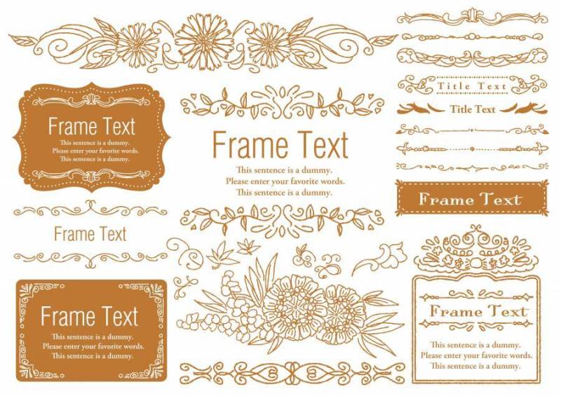 设置素材038花框架集