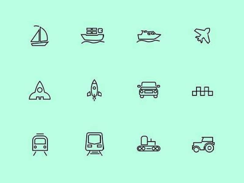 30 Transport Icons