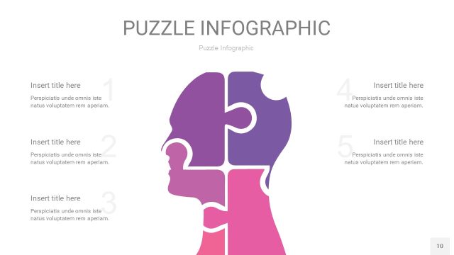 粉紫色拼图PPT图表10 粉紫色拼图PPT图表10