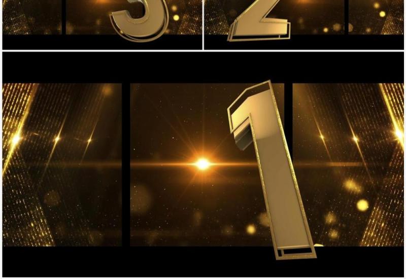 震撼3D裸眼十秒倒计时PPT模板