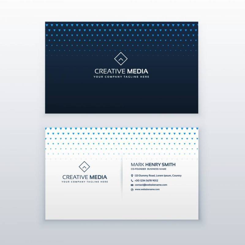 干净的名片设计模板