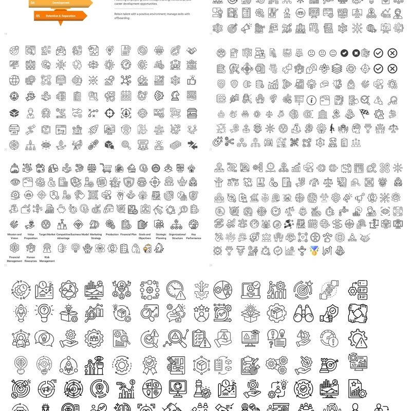 员工生活周期信息图PPT模板Employee Life Cycle
