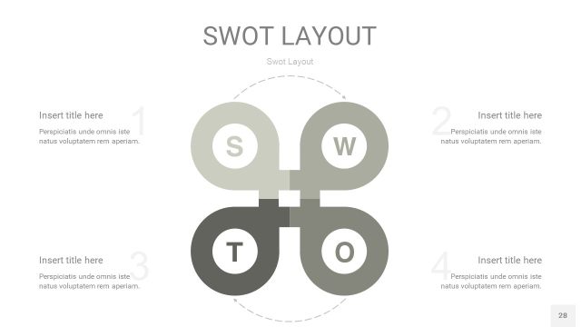 灰色SWOT图表PPT28 灰色SWOT图表PPT28