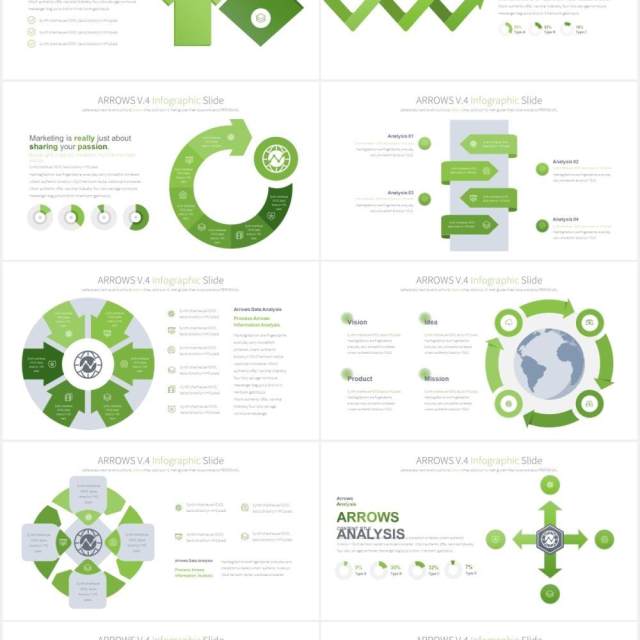 12套颜色箭头阶梯流程图信息图表PPT可视化素材Arrows V.4 - PowerPoint Infographics 12套颜色箭头阶梯流程图信息图表PPT可视化素材Arrows V.4 - PowerPoint Infographics