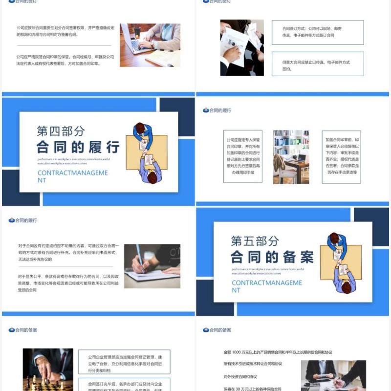 合同管理常识动态PPT模板