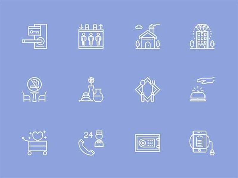 30 枚旅馆服务图标