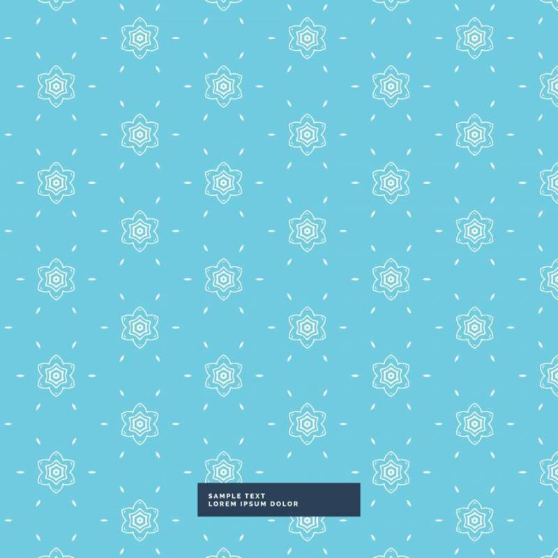 与花卉图案的蓝色背景