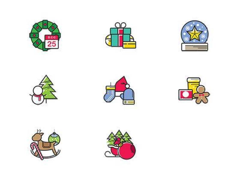 Christmas Color Icons