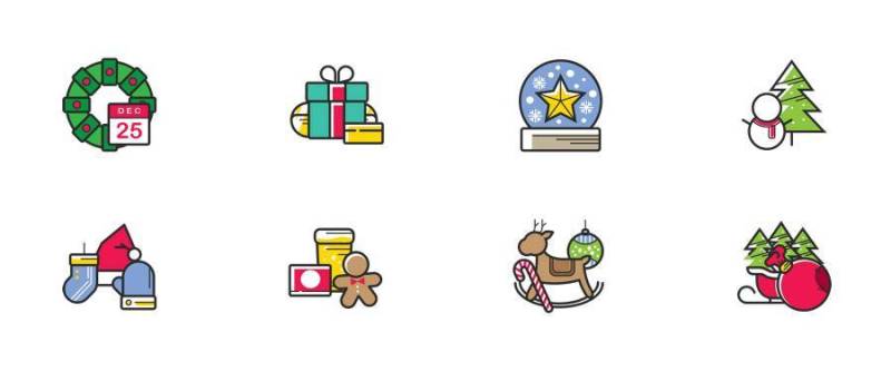 Christmas Color Icons