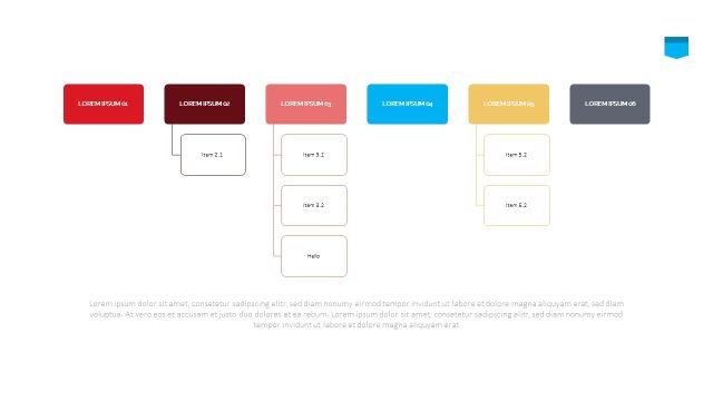 彩色思维导图逻辑PPT信息可视化图表26