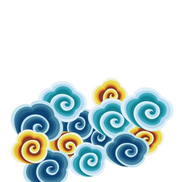 古典古风祥云云纹图案边框花边元素PNG免抠元素设计素材11 古典古风祥云云纹图案边框花边元素PNG免抠元素设计素材11