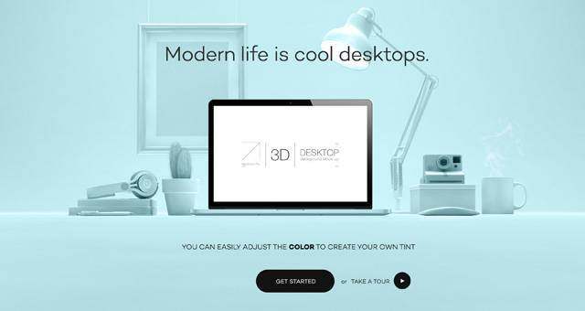 Psd 3D桌面Web展示Vol1